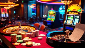 A poker table with chips and cards illustrates the excitement of win55vn biz gaming.