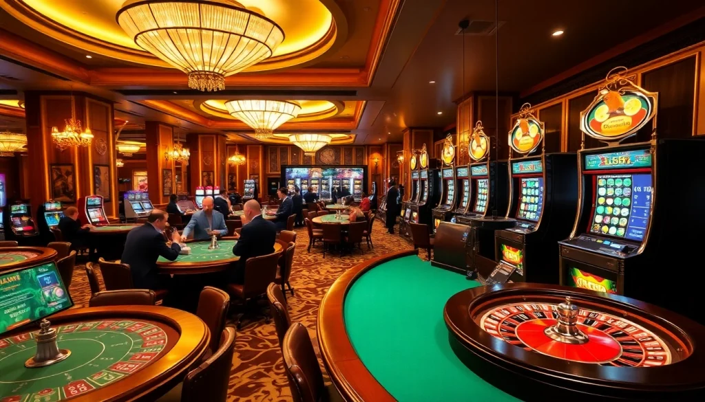 Active players enjoying a thrilling moment at a reputable casino, embodying nhà cái uy tín BL555.