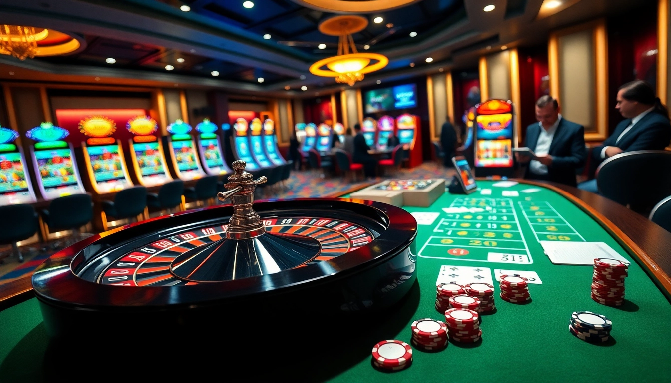 Experience the excitement of gambling at 88vv.marketing with vibrant casino visuals featuring poker chips and a roulette wheel.