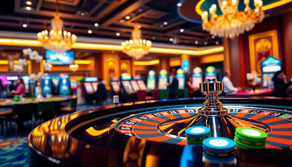 Experience thrilling gameplay at nhà cái dh88 with vibrant casino elements and engaging players.