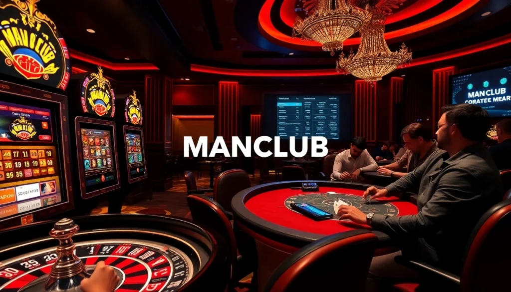 Experience thrilling moments at https://gamemanclub.wiki with vibrant casino visuals depicting excitement and strategy.