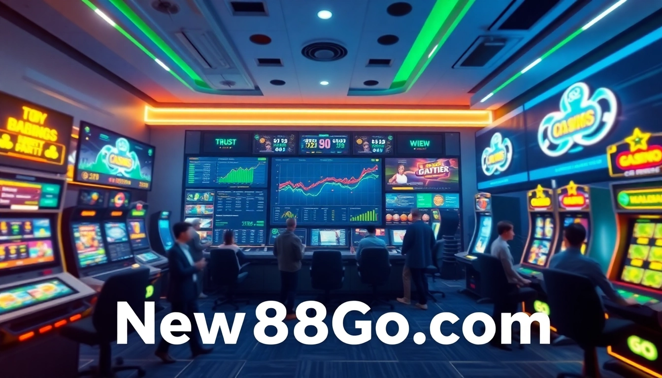 Explore the dynamic online betting environment at new88go.com with vibrant gaming interfaces and user engagement.