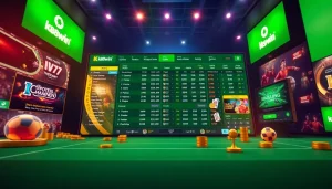 Engaging online betting interface showcasing k88win with vibrant colors and user-friendly layout.