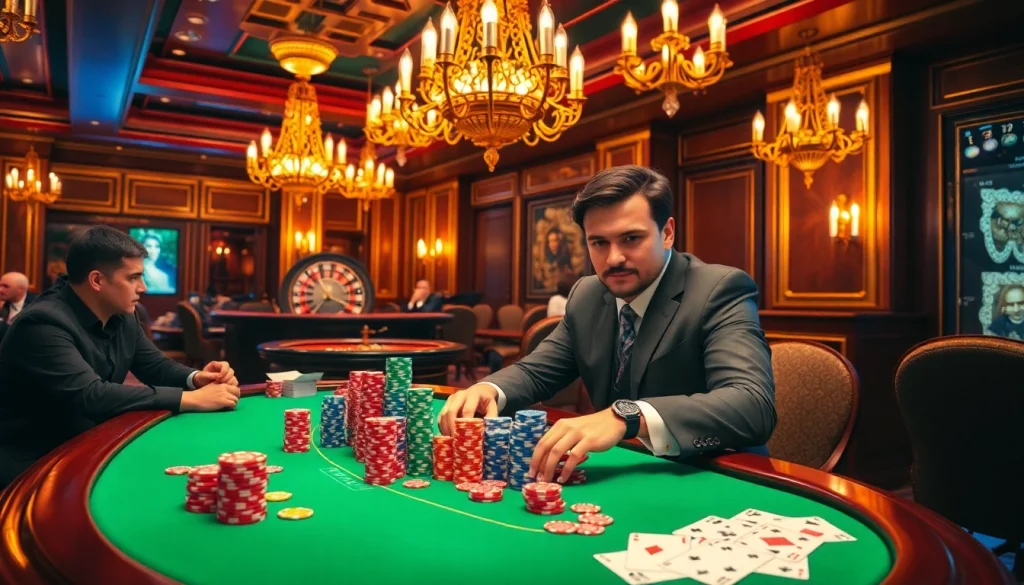 Experience the thrill of high-stakes poker at https://go8.cash/ with vibrant casino visuals.