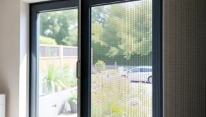 Enhance your space with a fly screen for patio doors, showcasing a stylish and functional design.