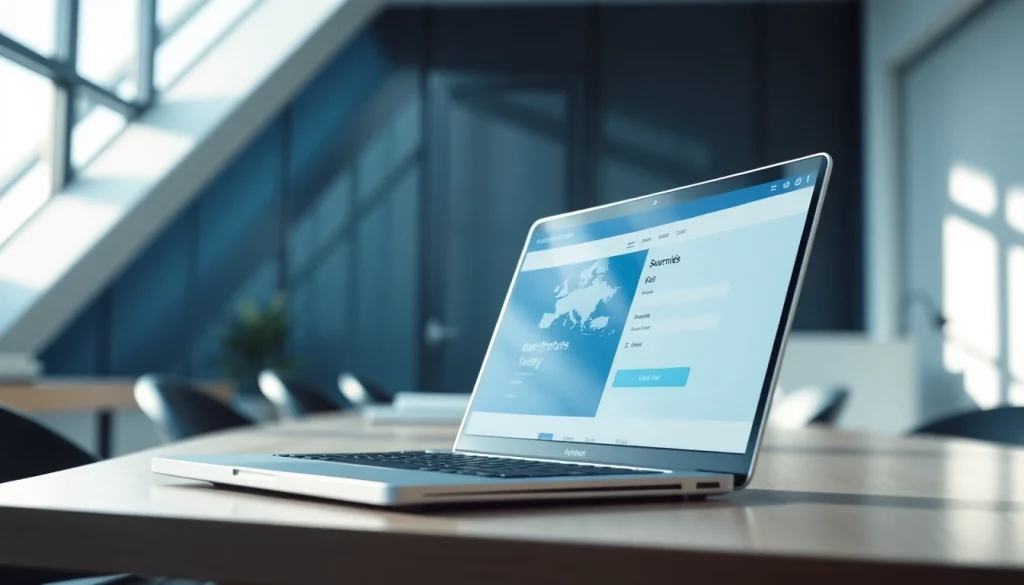 Submit your uk eta online application with confidence in a modern office setting.