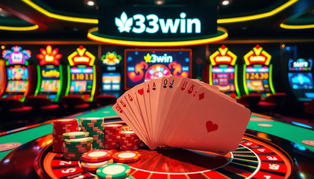Experience luxury gaming at 33win with vibrant tables and thrilling chances to win big.